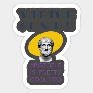 Aristotle is Pretty Cool Sticker